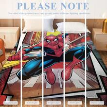 Marvel Spider-Man Themed Flannel Blanket, With Dense Spider-Man Figures And Web Elements, Strong Visual Impact, Main Colors Are Red, Blue And White, Warm And Soft, Can Be Used As Sofa Cover, Nap Blanket, Bedding Decor Blanket, Etc. - Burgundy - View 11