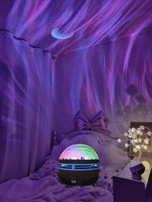 1 USB Aurora Borealis Projector Light Creates Magical Milky Way & Starry Sky For Any Room. Remote Control For Multi-Color Light Shows. Ideal For Bedroom, Living Room, Home Theater, Parties. Perfect Decorative & Atmosphere Light, Great Gift. - Multi-color light - View 3