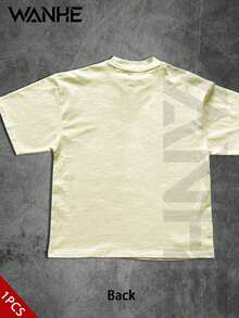 WANHE Men's T-Shirt, Gender-Neutral Design – Ideal For Valentine's Day Gifting And Outfits, As Well As St. Patrick's Day, Summer Wear, Spring & Summer Styling, Back-To-School Season And SXSW Music & Arts Festival. A Premium Gifting Choice For Men. "Built For Speed" Motorcycle Graphic Top, Classic Street Style, Casual Summer Essential, Designed Exclusively For Car Enthusiasts And Biker Culture Fans - 杏色 - 查看 3