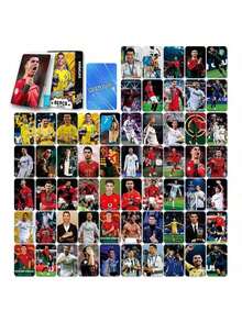 92张足球明星卡，收藏卡，足球明星周边产品，LOMO小卡92张（60张卡片+32张贴纸） - 彩色 - 查看 6