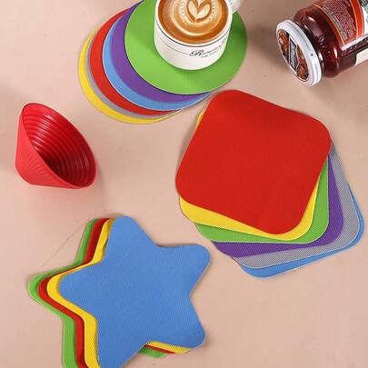 2pcs/Set Silicone Can Opener Gasket, Silicone Can Lid Opener Assistant, Can Opener, Gripper Pad, Multi-Function Can Opener, Kitchen Heat Insulation Mat, Anti-Slip Pad, Insulation Pad, Suitable For The Elderly With Weak Hand Strength
