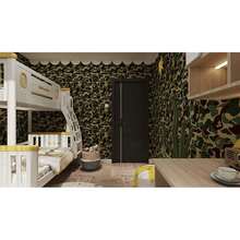 17.7x117 Inches Se- Adhesive Vinyl Gre1en Camouflage Contact Paper Wallpaper For Walls Cabinets Shelves Room Furniture Decal Removable - 格林 - 查看 6