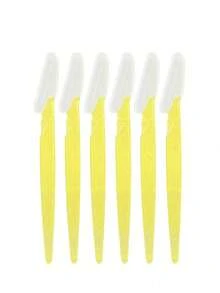 12件/6件/1件/套亮粉色女士专用理发器 - 亮粉色理发器、眉刀、面部剃毛器、去角质工具，长柄设计，配有精密保护套，不锈钢保护网刀片带盖，可重复使用和清洗，适合初学者修眉和面部毛发修剪。 - 淺粉色 - 查看 10