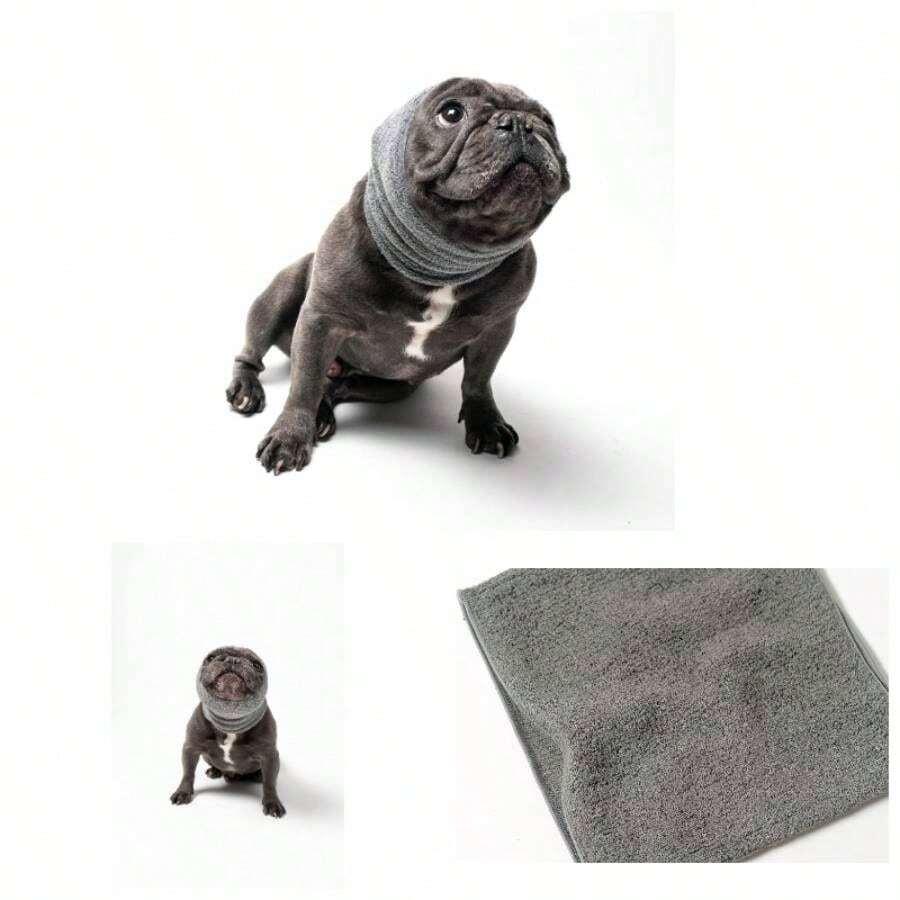 Hoodz Dogs - Anxiety, Grooming, Ear Muffs, Dog Ear, Calming, Ear Compression, Hoodie, Dog Hoodie Blue - Trung bình + Xám - Xem 1