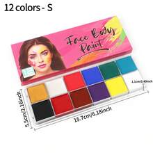 opeth 26/20/12 Màu sơn dầu vẽ cơ thể, sắc tố huỳnh quang và ngọc trai, thích hợp cho trang điểm, tiệc hóa trang, lễ hội, Halloween. - Nhiều màu - Xem 9