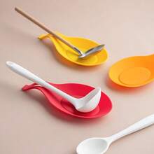 1pc/2pcs PP Spoon Rest, Soup Spoon Holder, Heat Insulation Mat, Kitchen Tool - Multicolor - View 5