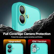 GolbinBox Magnetic For IPhone 16 Case With Camera Control Capture ButtonCompatible With MagSafe [Full Camera Protection][2X Screen Protectors] Matte Translucent Phone Cover For 16 6.1" Dark Teal - Dark Teal - View 6
