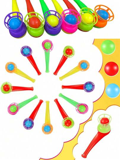 3/6/12个装随机颜色充气悬浮球减压玩具