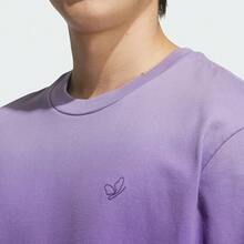 Adidas Originals Men's Dip Dye Short Sleeve T-Shirt, Knit Crew Neck Tee TKH1076 - Purple - View 5