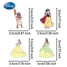 Monogram 1Pc Disney Officially Licensed Collectible Enamel Princess Brooches Belle Jasmine Ariel Snow White  Pocahontas Tiana Beautiful Pins Cute Small Gifts Dress Accessories Pin For Clothes Bag Charm For Women Family Friends Party Supplies Party Small Gifts - Disney Princess - View 2