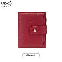 High Capacity RFID Waterproof PU Leather Wallet Card Holder, Essential For Travel - Multicolor - View 14