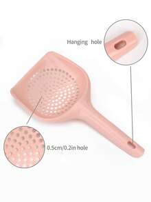 1个塑料圆孔猫砂铲，宠物粪便铲，猫咪清洁用品，宠物如厕配件 - 查看 8