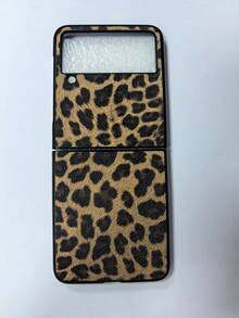 豹纹仿皮手机壳适用于三星 Z Fold3/4/5/6/7 智能手机防水防震防摔防刮 - 棕色 - 查看 11