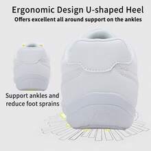 Women's White Cheerleading Shoes, Non-Slip Cheerleading Dance Shoes For Girls, Teenagers, Team Training And Competition - White - View 5