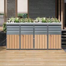 Outdoor Waste Bins - Grey - View 3