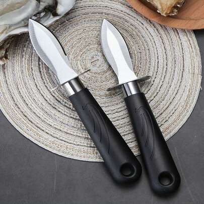 1pc Stainless Steel Oyster Knife, Specialized Oyster Opener Tool, Professional Oyster Shucking Knife, Durian Knife