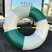 1PC Adult And Children's Colour-Block Inflatable Swimming Ring Baby Underarm Ring Popular Summer Beach Retro Thickened Inflatable Swim Ring Life-Saving Ring - Multicolor - View 14