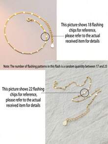 925纯银镀18K金女士脚链，简约夏季沙滩脚链礼品 - 腳鍊 - 查看 7