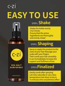 C-ZI 海盐护发喷雾，100毫升/3.38液盎司，改善干枯发质，软化滋养发丝，增强秀发光泽。 - 100ml - 查看 7