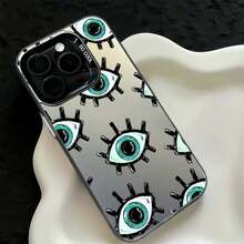 Evil Eye Demon Eye Pattern Anti-Drop Phone Case Compatible With Apple 16/17/14 Pro Max, High-Quality New 13, 15, 12/12 Pro, Creative 11, 13 Pro Max For Men And Women - Multicolor - View 3