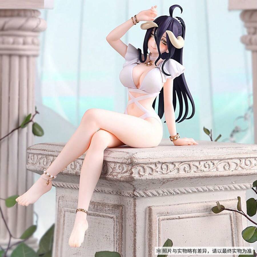 High Appearance OVERLORD Undead Albedo Swimsuit Figure Anime Beautiful Girl Model - 坐姿雅兒貝德 - 查看 1