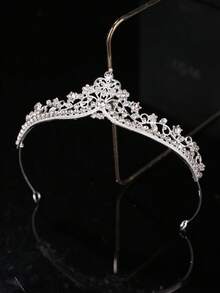 1个镶钻迷你皇冠发箍，适合派对、生日、婚礼等场合。 - 銀色 - 查看 5