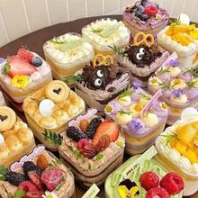 20/10 chiếc cốc mousse vuông trong suốt, hộp đựng kẹo, thích hợp cho sinh nhật, đám cưới, tiệc lễ hội, đựng tráng miệng, trái cây, bánh pudding, thạch, kem, hộp đựng bánh, đồ dùng tiệc tùng, phục vụ sự kiện, hộp vuông, bộ đồ ăn hiện đại, cốc nhẹ, hộp đựng bánh. - Nhiều màu - Xem 7