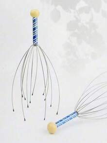 1/2pcs 12-Claw Head Massager, Head Scratch Scalp Massager, Scalp Massage Relaxation Scratcher, Head Massage Hair Stimulation And Body Stress Relief - Multicolor - View 5