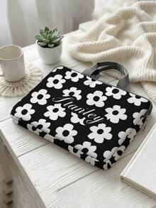 1pc Custom Laptop Bag, Unique Design (Photo, Landscape, Illustration), Large Capacity, Lightweight, Fashionable, Best Gift Choice, Back To School Essential - Multicolor - View 3