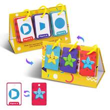 Lachilly 60 Daily Shape Practice Cards Calendar, Flip Cards With Find & Identify Games, Daily Vocabulary Learning Supplies, Home School Classroom Resources Educational Toys - Multicolor - View 12