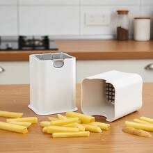 49-Slot Stainless Steel Potato Slicer And French Fry Cutter - A Multifunctional Kitchen Vegetable Cutter That Won't Harm Hands, Suitable For Cutting Fries, Carrots, Diced Fruits And Vegetables - Multicolor - View 6