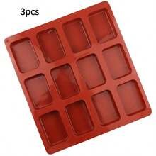 Versatile Silicone Bake Mold - 12-Cavity Non-Stick Mini Loaf Pan For Bread, Brownies & Puddings - Essential Kitchen Gadget - Multicolor - View 7