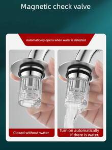 Brass Pop-Up Sink Drain, Press Type Drain Stopper Suitable For Bathroom Sink, Universal Pop-Up Drain Replacement, Anti-Leakage Sink Strainer - Multicolor - View 11