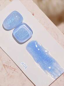 2026新款12毫升容量情人节礼物夏季梦幻美人鱼超细春季闪粉水钻云锦碎钻超细闪粉凝胶超闪亮梦幻糖果冰透明闪粉凝胶指甲油，季节星光闪粉磁性持久美白美甲 - 彩色 - 查看 18