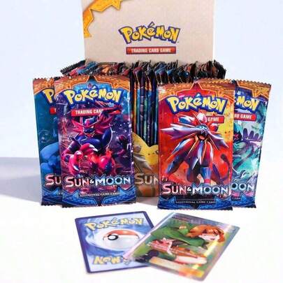 36 piezas/paquete Tarjetas de anime con lámina de oro al azar, tarjetas coleccionables de monstruos con estampado en caliente de lámina de oro, tarjetas de piel gris, opciones multicolor, adecuadas para cumpleaños, graduación y otros regalos!