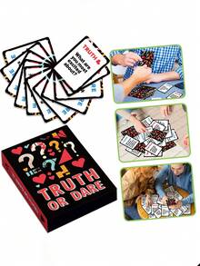 50pcs Party Game Cards, Friends Interaction Game Cards, Truth Or Dare Party Atmosphere Booster Cards - View 5