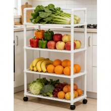 Wall Mounted Kitchen Racks - White - View 5