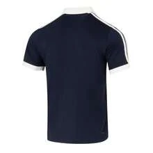 Adidas 男士短袖 Polo 衫 CLASSICS POLO 日常舒適休閒運動上衣 短袖半袖 透氣上衣 KA5899 - 傳奇墨水藍/白色 - 查看 2