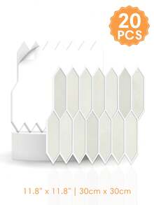 1/10/20PCS PVC Matte Peel And Stick Wall Sticker, Decorative Wall Sticker, Waterproof Tile Wall Sticker, Self-Adhesive, For Bathrooms, Living Rooms, RVs, Short-Term Rentals, Etc., Interior Wall Decoration - A - View 14