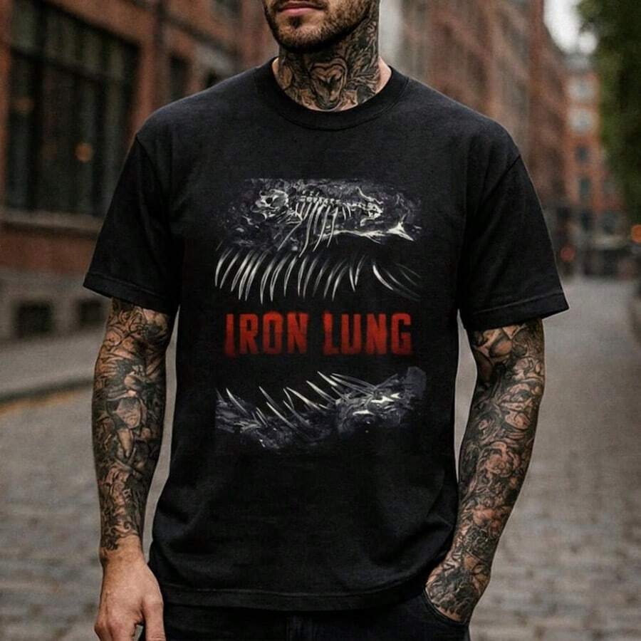Comfort Iron Lung Horror Shirt Indie Sci-Fi Horror Game Inspired Apparel, Markiplier Psychological T - Black - View 1