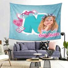 1pc Nastya Original Like Nastya Originals Art Tapestry - Vibrant Wall Decor, Suitable For Living Room, Bedroom, Office - Aesthetic Home And Party Decoration, Themed Style Design, Music Room Decor, Highquality Print, Soft Fabric, Stylish Artwork - 1PC - Xem 3