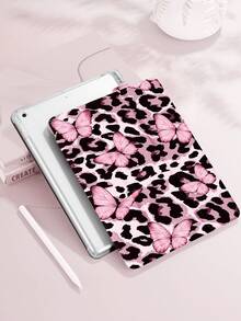 1 件装奶牛纹、豹纹、蝴蝶图案平板保护套，兼容 10.2 英寸（2021/2020 款）第十/九/八代（A16 芯片）平板电脑，以及 11 英寸（2025 款）第十一代（A16 芯片）平板电脑，兼容三星 Galaxy Tab A8 10.5 英寸（2022 款）平板电脑，带笔槽，支持自动休眠/唤醒功能。 - 彩色 - 查看 6