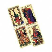 西班牙塔罗牌游戏，休闲娱乐，家庭聚会，节日卡牌游戏，派对游戏，西班牙语卡牌游戏 - 咖啡棕 - 查看 6