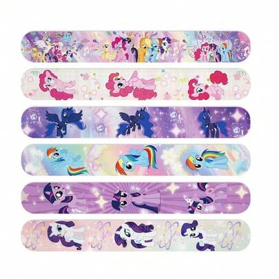  12pcs My Little Pony Themed Bracelet Set, Suitable For Animal Themed Parties, Birthday Gifts, Easter Gifts, Back To School Gifts, Holiday Prizes, Party Favors