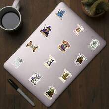 50pcs Cartoon "Christmas Time Master" Stickers, Suitable For Laptop, Phone, Car, Skateboard, Water Bottle, Scrapbook, Computer Diary Etc, Waterproof And Durable - A - View 7