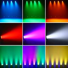 SEBRUANC 105W Moving Head Light, 7LED RGBW 4-In-1 Strobe Effect Light,Sound Activated Auto Play Remote & DMX Control Stage Light For Church Wedding Party Bar Club Live Show Entertainment Stage Lighting - UK Plug(220-240V) - View 8