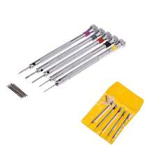 Juego de 5 destornilladores de precisión para joyería de 0.8-1.6mm, juego de destornilladores para reparación de micro relojes, herramienta de reparación de relojes y teléfonos, herramienta de reparación de relojes portátil de alta precisión, herramienta de extracción de correas de reloj con pasador de cadena de reloj mini - destornillador - Ver 3