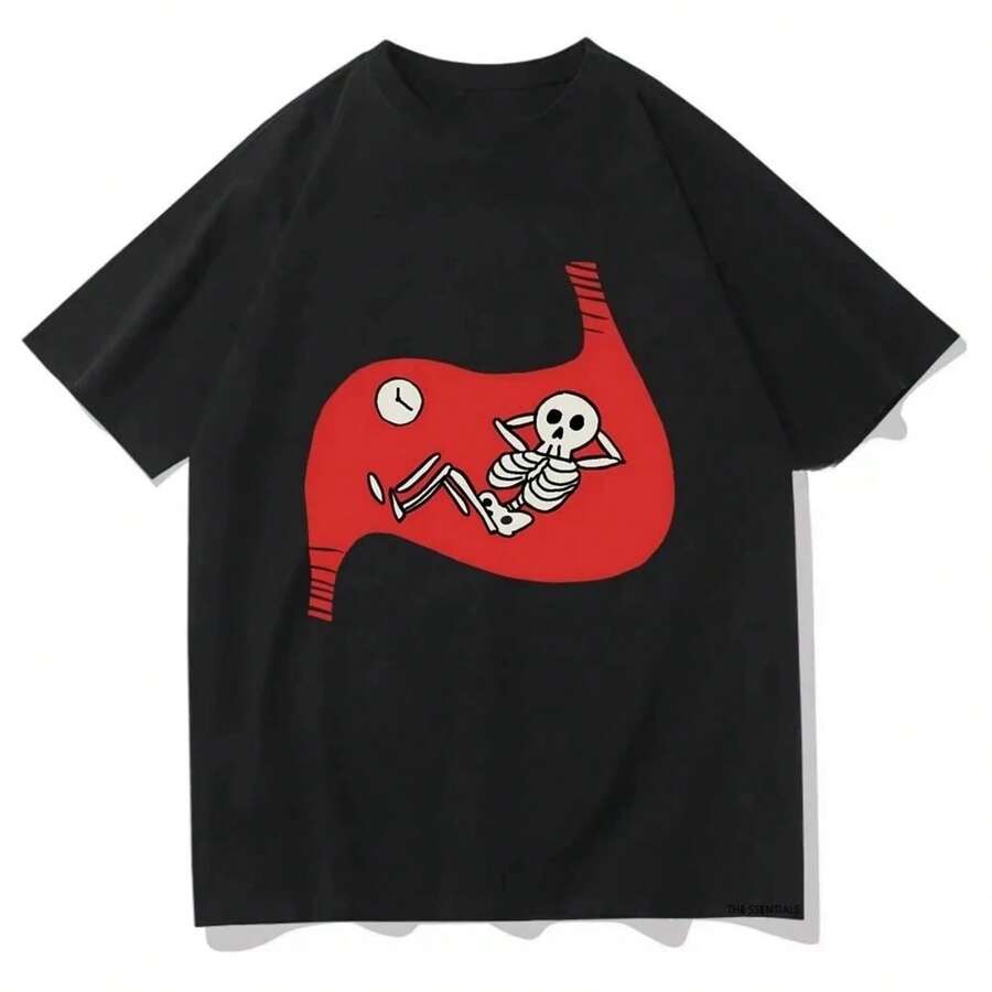 Delicious In Dungeon Meshi Laios Touden T-Shirt Falins Death Women Clothing Unisex Streetwear Cotton Graphic Breathable T-Shirt - 黑色 - 查看 1