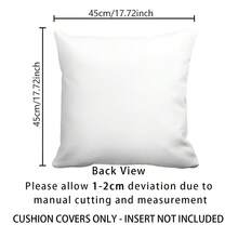 1 buah Sarung Bantal Dekoratif Gaya Rumah Pertanian Motif Kelinci Bordir Imitasi, Bantal Sofa Cetak 2D, Dekorasi Rumah Pertanian | Dekorasi Paskah, Dapat Dicuci dengan Mesin untuk Semua Musim, Cocok untuk Kamar Tidur, Ruang Tamu, Dekorasi Mobil (Tanpa Isian Bantal) - Kuning - View 2