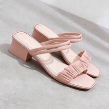 Women Heeled Sandals - Pink - View 5